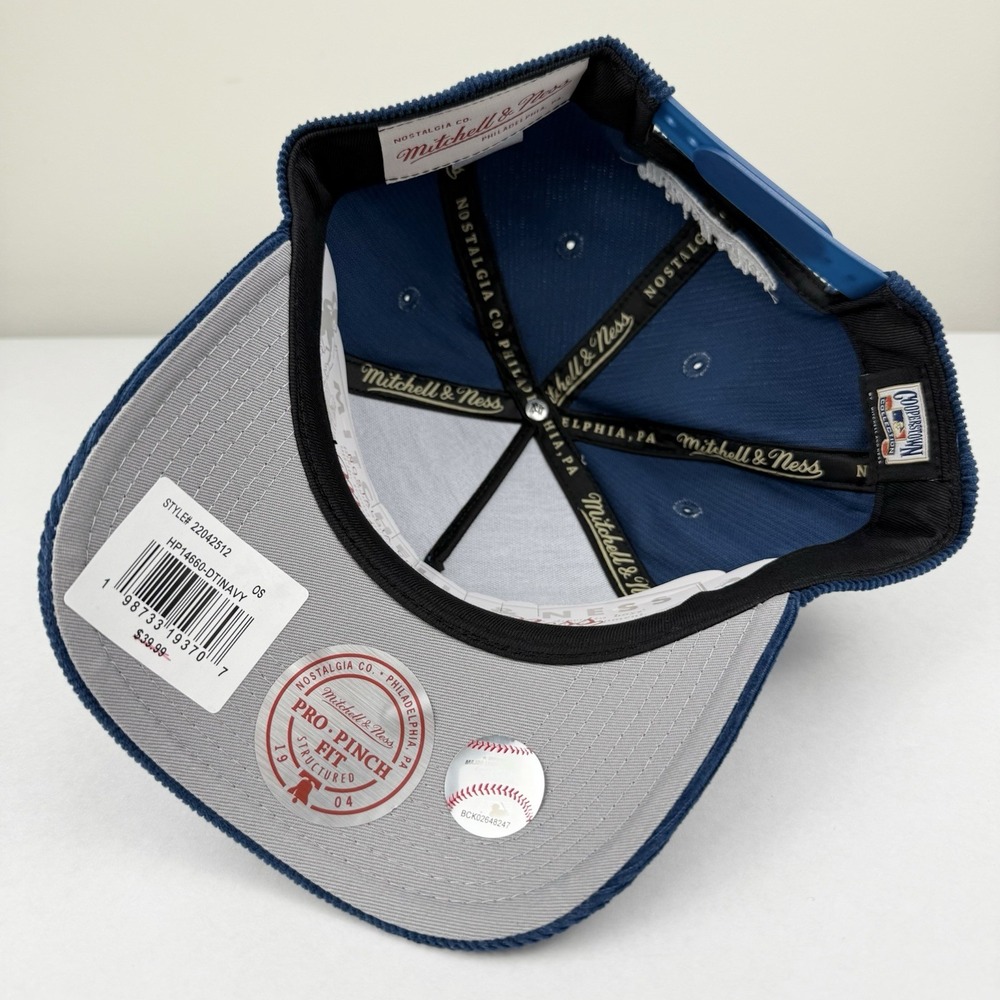Mitchell And Ness NWT Detroit Tigers Corduroy Hat SnapBack Adjustable Blue - Picture 7 of 8